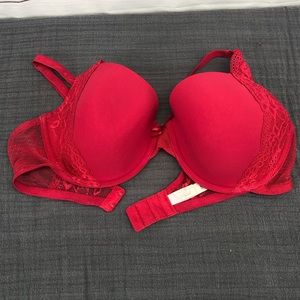 Victoria's Secret Intimates & Sleepwear - Victoria’s Secret 36D Lined Demi Bra in Red Victoria's Secret Intimates & Sleepwear - Victoria’s Secret 36D Lined Demi Bra in Red